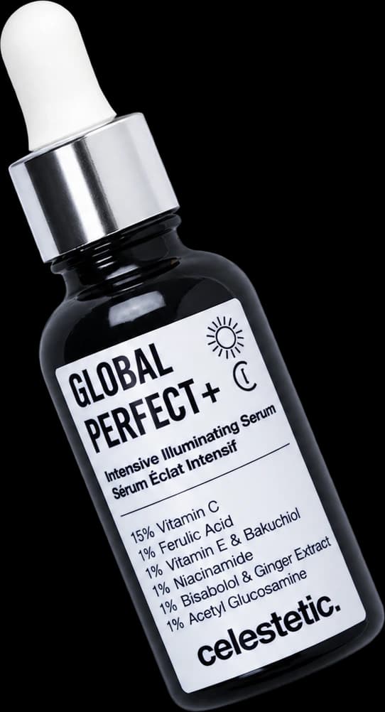 Flacon de sérum celestetic Global Perfect+ détouré